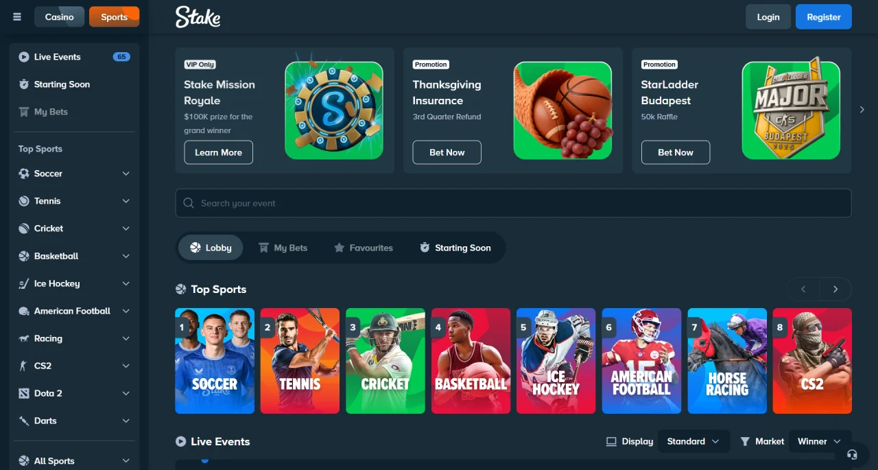 Stake Στοιχήματα